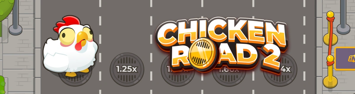 Banner principal al slotului Chicken Road 2.
